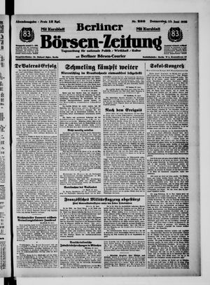 Berliner Börsen-Zeitung vom 23.06.1938