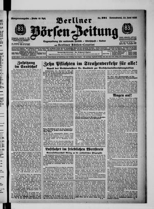 Berliner Börsen-Zeitung vom 25.06.1938
