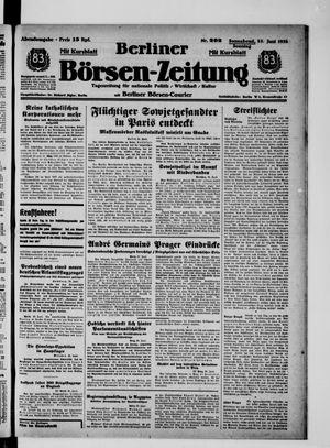 Berliner Börsen-Zeitung vom 25.06.1938