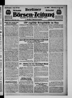 Berliner Börsen-Zeitung vom 29.06.1938