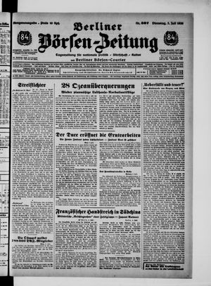 Berliner Börsen-Zeitung vom 05.07.1938