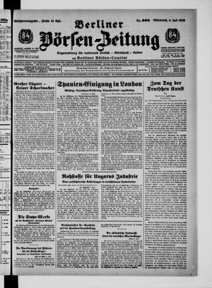 Berliner Börsen-Zeitung vom 06.07.1938