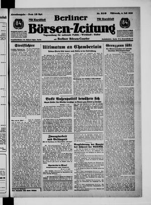Berliner Börsen-Zeitung vom 06.07.1938