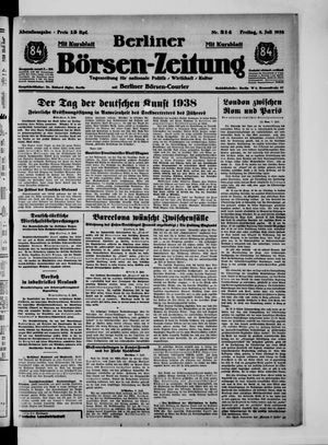 Berliner Börsen-Zeitung vom 08.07.1938
