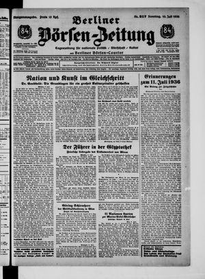 Berliner Börsen-Zeitung vom 10.07.1938