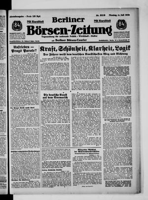 Berliner Börsen-Zeitung on Jul 11, 1938