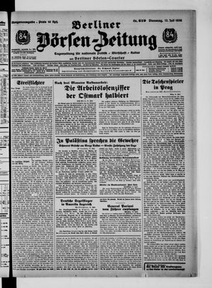 Berliner Börsen-Zeitung vom 12.07.1938