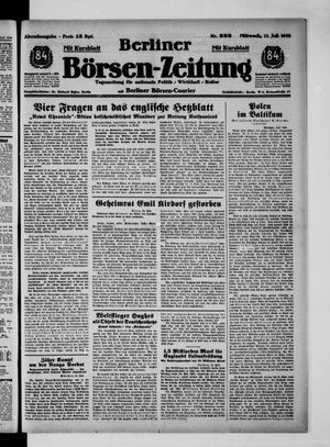 Berliner Börsen-Zeitung vom 13.07.1938