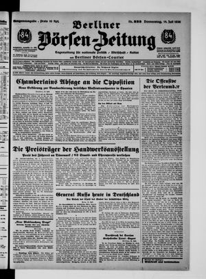 Berliner Börsen-Zeitung vom 14.07.1938