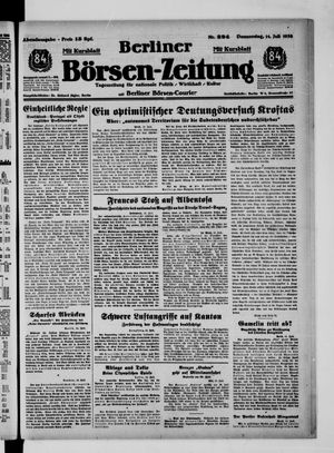 Berliner Börsen-Zeitung vom 14.07.1938
