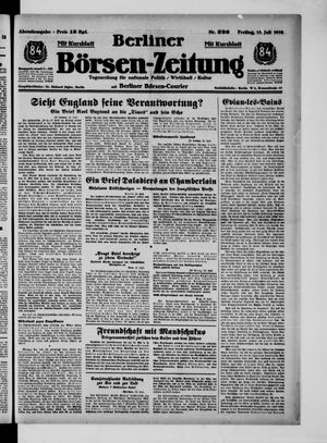 Berliner Börsen-Zeitung vom 15.07.1938