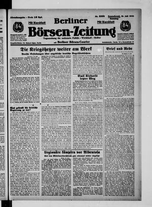 Berliner Börsen-Zeitung vom 16.07.1938