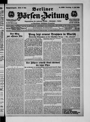 Berliner Börsen-Zeitung vom 17.07.1938