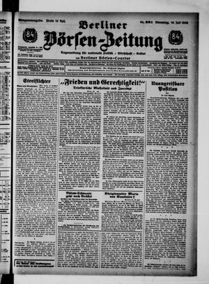 Berliner Börsen-Zeitung vom 19.07.1938