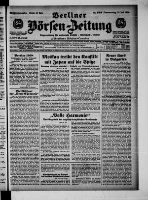 Berliner Börsen-Zeitung vom 21.07.1938