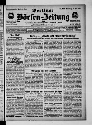 Berliner Börsen-Zeitung vom 26.07.1938