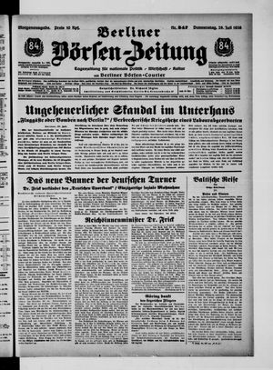 Berliner Börsen-Zeitung vom 28.07.1938