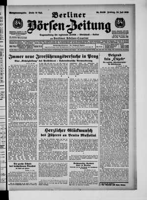 Berliner Börsen-Zeitung vom 29.07.1938