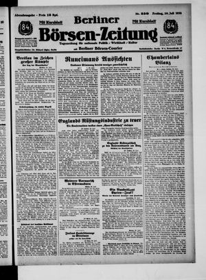 Berliner Börsen-Zeitung vom 29.07.1938