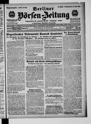 Berliner Börsen-Zeitung vom 30.07.1938