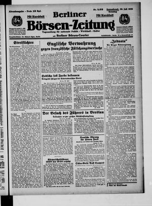 Berliner Börsen-Zeitung vom 30.07.1938