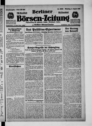 Berliner Börsen-Zeitung vom 02.08.1938