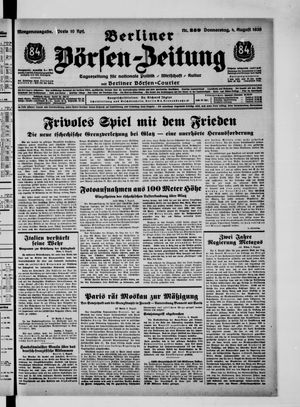 Berliner Börsen-Zeitung vom 04.08.1938