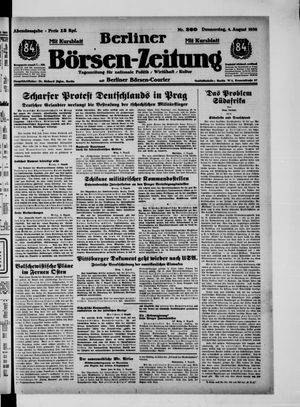 Berliner Börsen-Zeitung vom 04.08.1938
