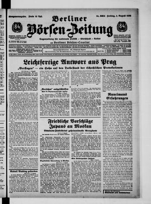 Berliner Börsen-Zeitung vom 05.08.1938