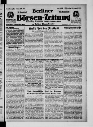 Berliner Börsen-Zeitung on Aug 17, 1938