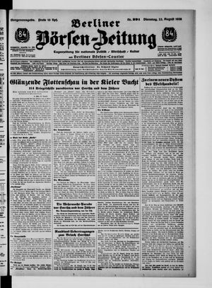Berliner Börsen-Zeitung vom 23.08.1938