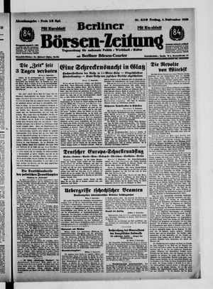 Berliner Börsen-Zeitung vom 02.09.1938