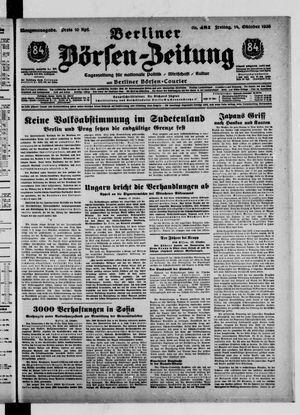Berliner Börsen-Zeitung vom 14.10.1938