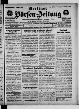 Berliner Börsen-Zeitung vom 16.10.1938