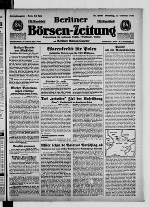 Berliner Börsen-Zeitung vom 18.10.1938