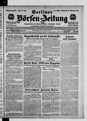 Berliner Börsen-Zeitung vom 19.10.1938