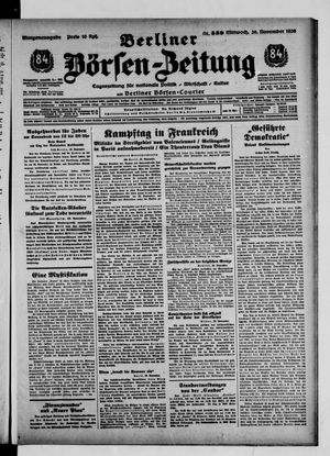 Berliner Börsen-Zeitung vom 30.11.1938