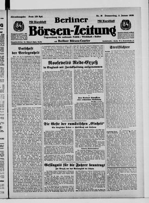 Berliner Börsen-Zeitung vom 05.01.1939
