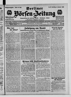 Berliner Börsen-Zeitung vom 06.01.1939