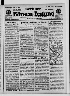 Berliner Börsen-Zeitung vom 06.01.1939
