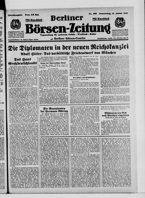 Berliner Börsen-Zeitung vom 12.01.1939