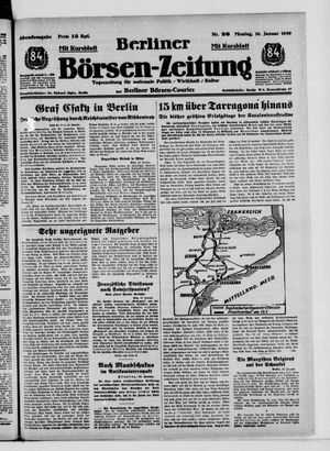 Berliner Börsen-Zeitung vom 16.01.1939