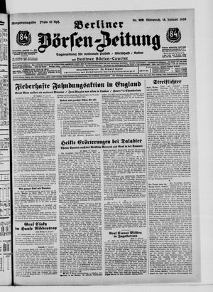 Berliner Börsen-Zeitung vom 18.01.1939
