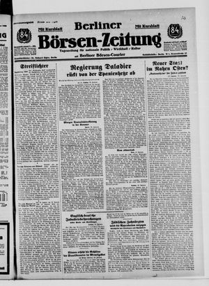 Berliner Börsen-Zeitung vom 19.01.1939