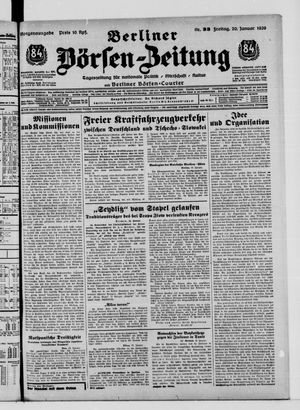 Berliner Börsen-Zeitung vom 20.01.1939