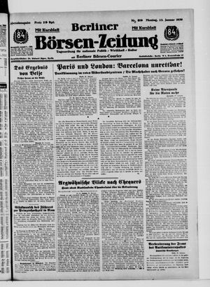Berliner Börsen-Zeitung vom 23.01.1939
