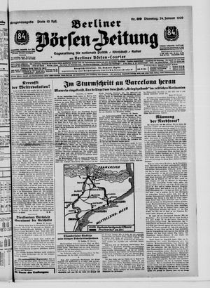 Berliner Börsen-Zeitung vom 24.01.1939