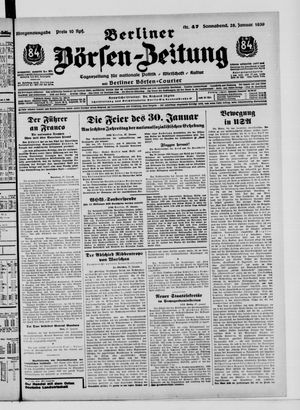 Berliner Börsen-Zeitung vom 28.01.1939