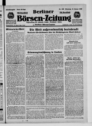 Berliner Börsen-Zeitung vom 31.01.1939