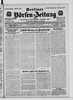 Berliner Börsen-Zeitung vom 02.02.1939